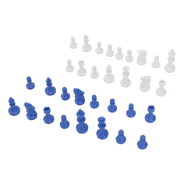Fyydes Chessmen Pieces, Reusable Fall Resistant Convenient Dual Color Chess Pieces For Party
