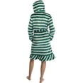 thumbnail image 3 of Harry Potter Juniors' Striped Hooded Fleece Robe Pajama Bathrobe - Gryffindor Hufflepuff Ravenclaw Slytherin, 3 of 6