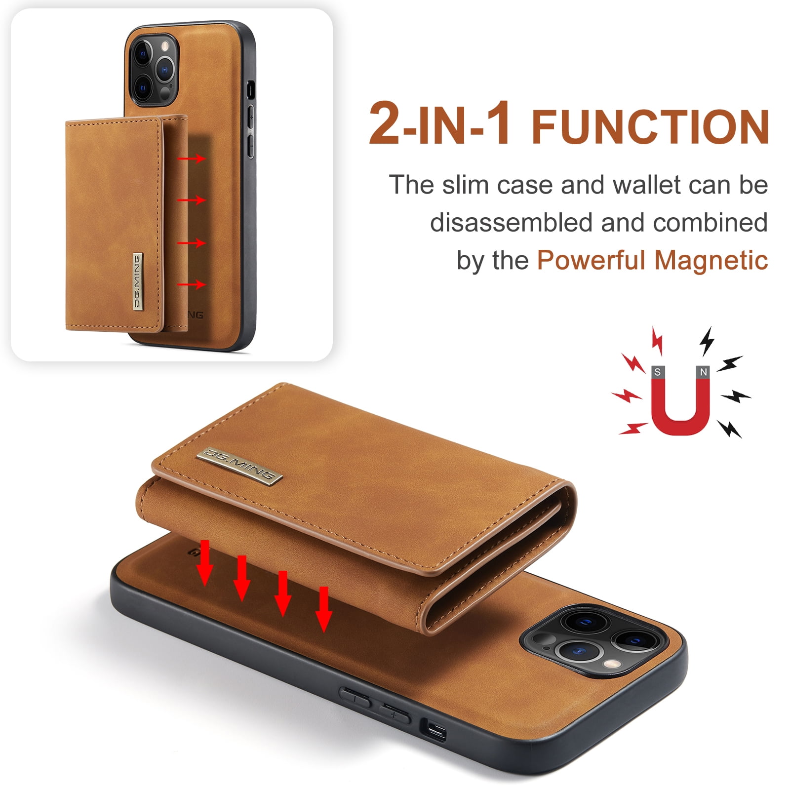  MEFON iPhone 11 Case Wallet Leather Detachable, Wireless  Charging Compatible, with Tempered Glass and Wrist Strap, Magnetic  Detachable Flip Folio Phone Cases for Apple iPhone 11 6.1 (Mandala 1) :  Cell Phones & Accessories