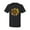 Black, variant on Sunflower Animal Print Fashion Men's Graphic T-Shirt, Safety Green, Small