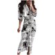 thumbnail image 1 of Vestido Casual de Verano Con Abertura de Tenedor Y Botones Estampados de Manga Larga Para Mujer Odeerbi  ODB116023, 1 of 3