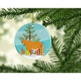 thumbnail image 2 of Zebu Indicine Cow Christmas Ceramic Ornament, 2 of 3