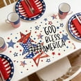 thumbnail image 6 of Uuiauoio Retro Stars Stripes Patriotic Placemats, Memorial Day Independence Day Table Mats for Holiday Party Kitchen Dining Room Decoration, 6 of 6