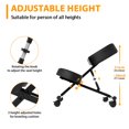 thumbnail image 3 of Legooin Ergonomic Kneeling Chair with Thick Memory Foam Cushion, Rolling Height Adjustable Kneeling Chair, Knee Support for Back Pain Relief and Improved Posture, with Brake Casters, 3 of 8