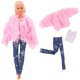 thumbnail image 1 of Accesorios de ropa para muñecas, conjunto de abrigo y falda de felpa L365, 1 of 4