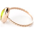 thumbnail image 2 of Galaxy Gold 14K Rose Gold Natural Marquise Peridot Cable Band Ring - August Birthstone - Abundance & Joy - Sizes 5.5 to 11 - Fine Jewelry for Women, 2 of 4
