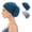 Blue+grey, variant on 2 Pack Lace Beanie Hat Turban Chemo Cap Cancer Headwear Head Hair Covering Wrap for Women Sleeping Cap Night Hat.