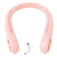 thumbnail image 2 of Bladeless Neck Fan USB Rechargeable 3 Speeds Wind Hands Free Hanging Cooling Fan Pink with Smart Display, 2 of 4