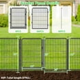 thumbnail image 6 of SQIREP Metal Garden Fence 87ft(L)x32in(H) No Dig Fence Decorative Garden Fencing with Gate Animal Barrier Fences for Backyard Patio Garden Flower Beds, 6 of 9