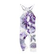 thumbnail image 4 of Odeerbi Teen Girls Summer Jumpsuit Floral Bib Overalls Casual Sleeveless Rompers Long Pants with Pockets 5-14 Years Dark Purple, 4 of 5