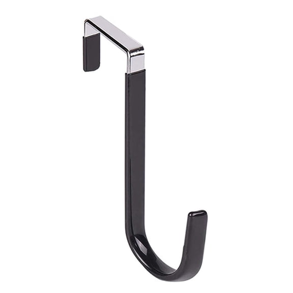 Over The Door Metal Hooks with Plastic Coating 4.9" 1 Pc Heavy Duty Single Towel Robe Rack Wreath Bathroom Shower Hanger
