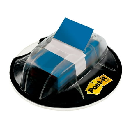 Post-it Page Flags in Desk Grip Dispenser, 1 in. x 1 3/4 in., Blue, 200/Dispenser