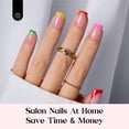 thumbnail image 3 of Press On Nails Beetles Summer, 210 unidades, 7 colores, cuadrados cortos, 3 of 7