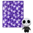 thumbnail image 2 of Nightmare Before Christmas Nightmare Friends Kids Silk Touch Throw Blanket with Plush Hugger, 2 of 7
