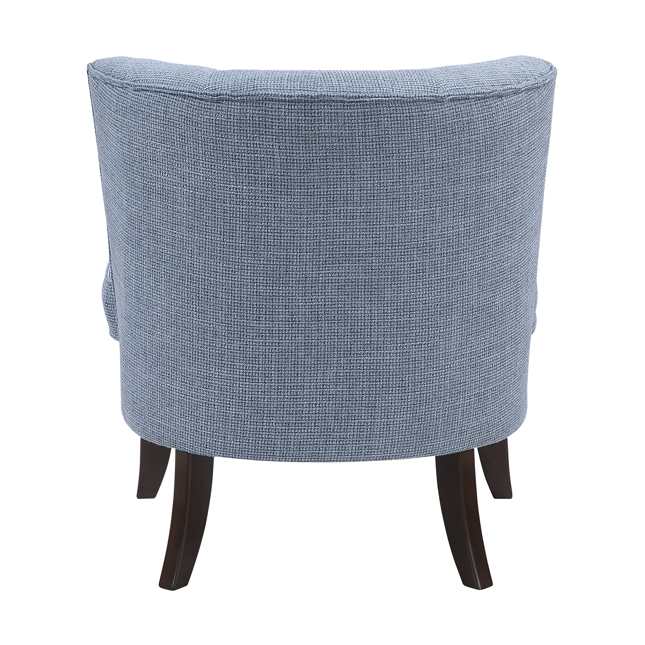 OakvillePark Crestbourne Textured Fabric Button Tufted Back Accent Chair, Blue