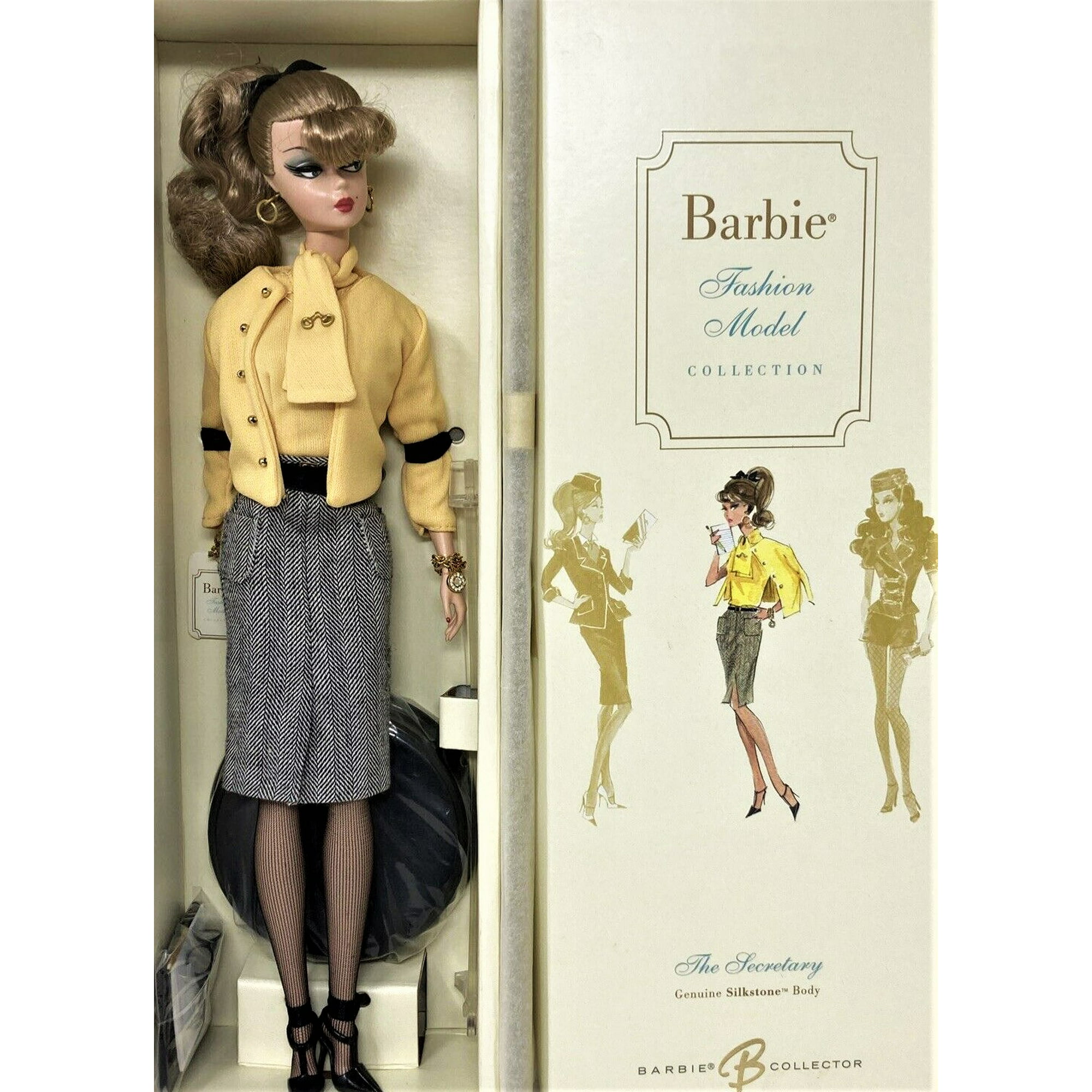 Barbie BFMC The Secretary Genuine Silkstone Doll Gold Label 2007 Mattel  L7322