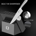 thumbnail image 4 of imarku Knife Set with Block, 14 Pcs High Carbon Stainless Steel Kitchen Knife Set, Built-in Sharpener, Dishwasher Safe, Black, 4 of 6