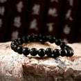 thumbnail image 3 of RSAMD Charm Natural Lava Stone Gemstone Beads Buddha Head Lion's Head Men's Bracelets-176-10, 3 of 3