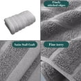 thumbnail image 4 of Thick Bath Towels,Plush Bath Towels 100% Cotton Washcloth,Quick to Dry Super Soft, Absorbent Face Towels Perfect for Bathroom & Gym Use Durable, Reusable Washable Wash Cloths(Gray), 4 of 6