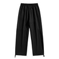 thumbnail image 4 of Cargo Sweatpants, Audhol Women's New Loose Wide Leg Hot Solid Color High Waist Versatile Pants Sweatpants Women Black 3XL, 4 of 9