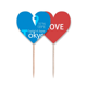 thumbnail image 1 of Tokio geografía coordenadas trave Palillos de dientes bandera etiqueta de amor selección de pastelitos, 1 of 4