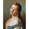 thumbnail image 3 of Pietro Rotari 12x14 Black Modern Framed Museum Art Print Titled - Portrait of a Young Woman, 3 of 5