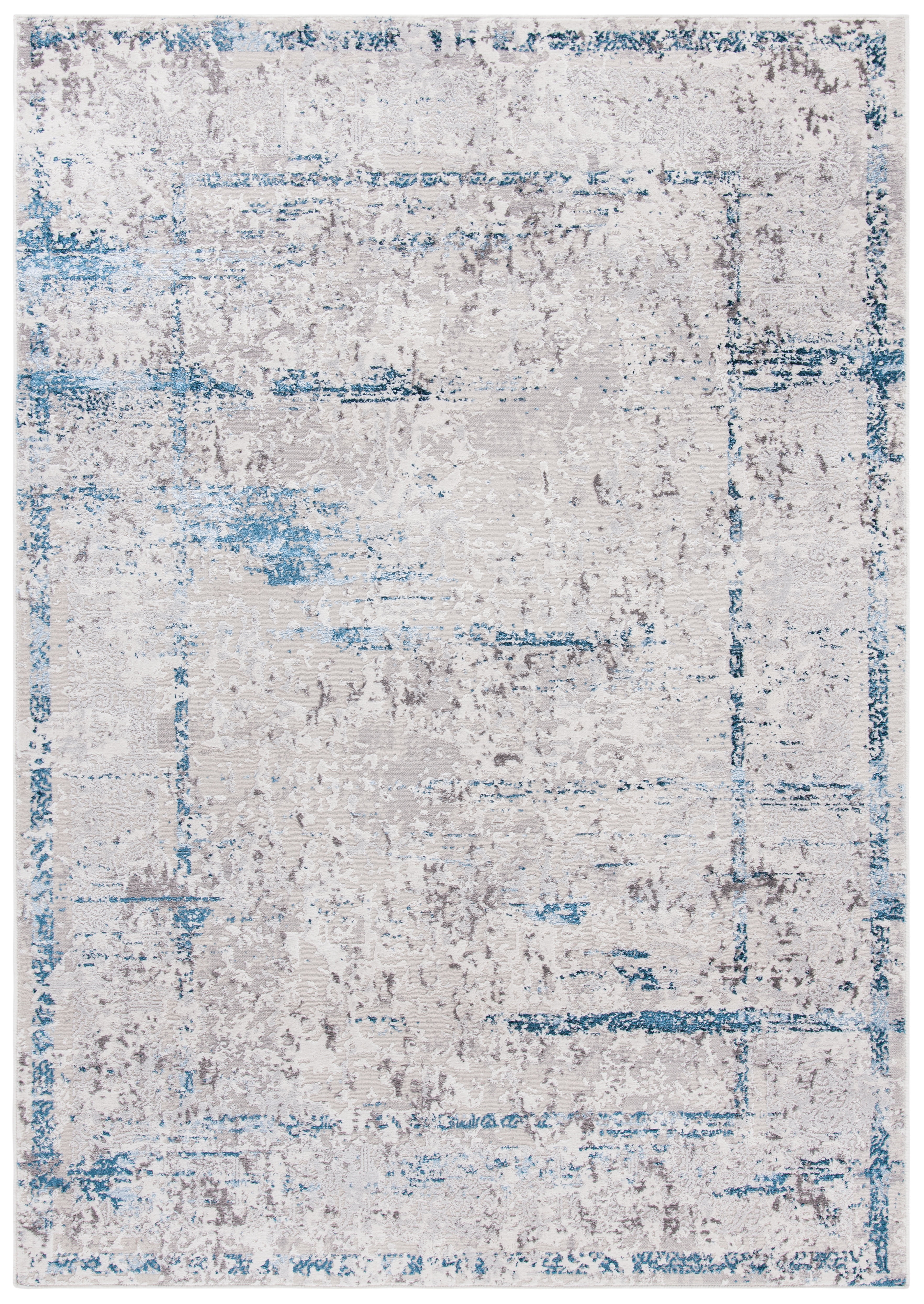 SAFAVIEH Amelia Romeo Abstract Area Rug, Gray/Blue, 4'5" x 6'5"