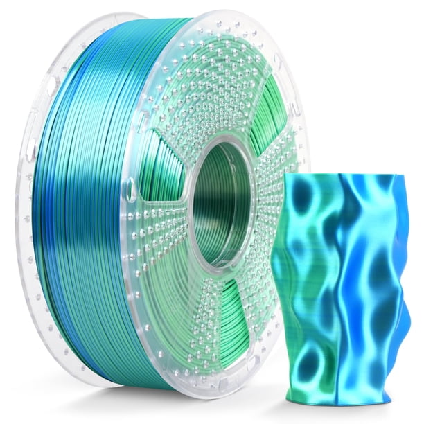 Filamento para impresora 3D SUNLU Silk, doble color, PLA, 1,75 mm, 1 kg
