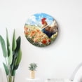thumbnail image 4 of 14 Inch Wall Clock Battery Operated Silent Clock Decorative for Office, Kitchen, Outdoor, Living Room，Rooster in Rural Chicken Multicolor, 4 of 4