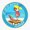 1pcs, variant on St Pete Beach Florida Coastal Sticker