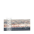 thumbnail image 5 of Unique Loom Utopia Collection Area Rug - Antheia (2' 7" x 10' Runner Light Blue/Burgundy), 5 of 7