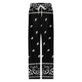 thumbnail image 4 of Bandana Pattern Pajamas Leisure Trousers Soft Warm Sleepwear Bottoms Loose Retro Nightwear, 4 of 6