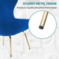 thumbnail image 6 of Furniture of America Jica Indoor Tufted Wingback Armchairs & Accent Chairs, Blue and Gold, 6 of 7