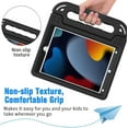 thumbnail image 4 of BMOUO Kids Case for iPad 9th/ 8th/ 7th Generation (2021/2020/ 2019), iPad 10.2 Case with Built-in Screen Protector, Shockproof Handle Stand Kids Case for iPad 9 8 7 Generation 10.2 Inch - Black, 4 of 5