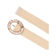 thumbnail image 2 of CTM One Size Raffia Stretch Belt with SeaShell Buckle (Women), 2 of 3
