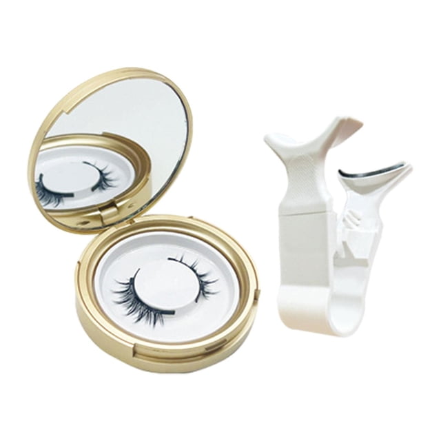 Pestañas postizas magnéticas Clip de pestañas postizas magnético diario para niñas y mujeres estilo D Yuyangstore Rizador de pestañas