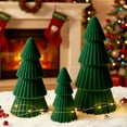 thumbnail image 3 of Ayieyill 3pcs Tabletop Christmas Tree Velvet Resin Christmas Trees for Christmas Decor Indoor, Christmas Table Decor, 3 of 8