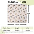 thumbnail image 2 of Beige Chicken Group Pattern Square Fitted Tablecloth with Elastic Edge,Square Table Cover,Washable Elastic Table Cover for Home Kitchen Party Decor 34"x34", 2 of 6