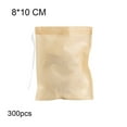 thumbnail image 3 of 300 Pieces/Kit Teabags Drawstring Filter Bags Strainer Infuser Pouch Penetration Seal Tea Bag Powder Spices Teaware 6*8 CM, 3 of 10