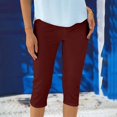 thumbnail image 3 of FNFYFH Liquidation Pantalons Capri de Yoga Antidérapants pour Femmes, Rouge, 3 of 7