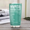 thumbnail image 2 of 20oz Nurse Gifts for Women, Men, Nurse Practitioner Gifts, Nurse Appreciation Gifts Nurse Nutrition Facts Tumbler Cup with Lid, Double Wall Vacuum Insulated Travel Coffee Mug, 2 of 6