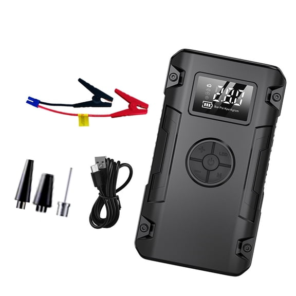 Zeiwohndc 8000mAh Air Compressor Electric Car Pump Automatic Tire Inflator with LED Light