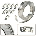 thumbnail image 3 of 304 Stainless Steel Hose Clamp Kit For Conduit 11.5Ft Belt With Fasteners Diy, 3 of 8