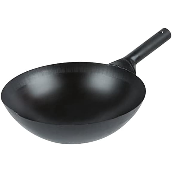 14" Carbon Steel Chinese Wok *Japanese Style *Round Bottom$$Home Decor, Kitchen, & Other