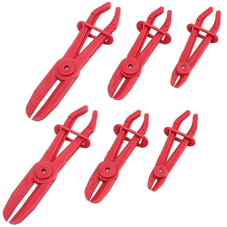 HTCM 6 Pack 3 Size Plastic Hose Clamp Pliers, Line Clamps Pinch Pliers ...