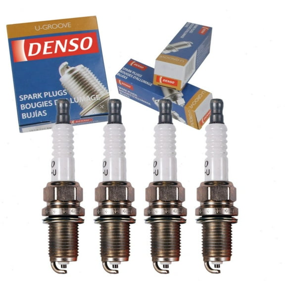 4 pc DENSO Standard U-Groove Spark Plugs compatible with Volkswagen Passat 1.8L 2.0L L4 1992-2010