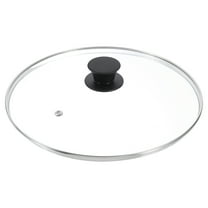 Uxcell 1 Pack Universal Lid for Pot Fit 11 Inch Cookware, Replacement Glass Pan Lids