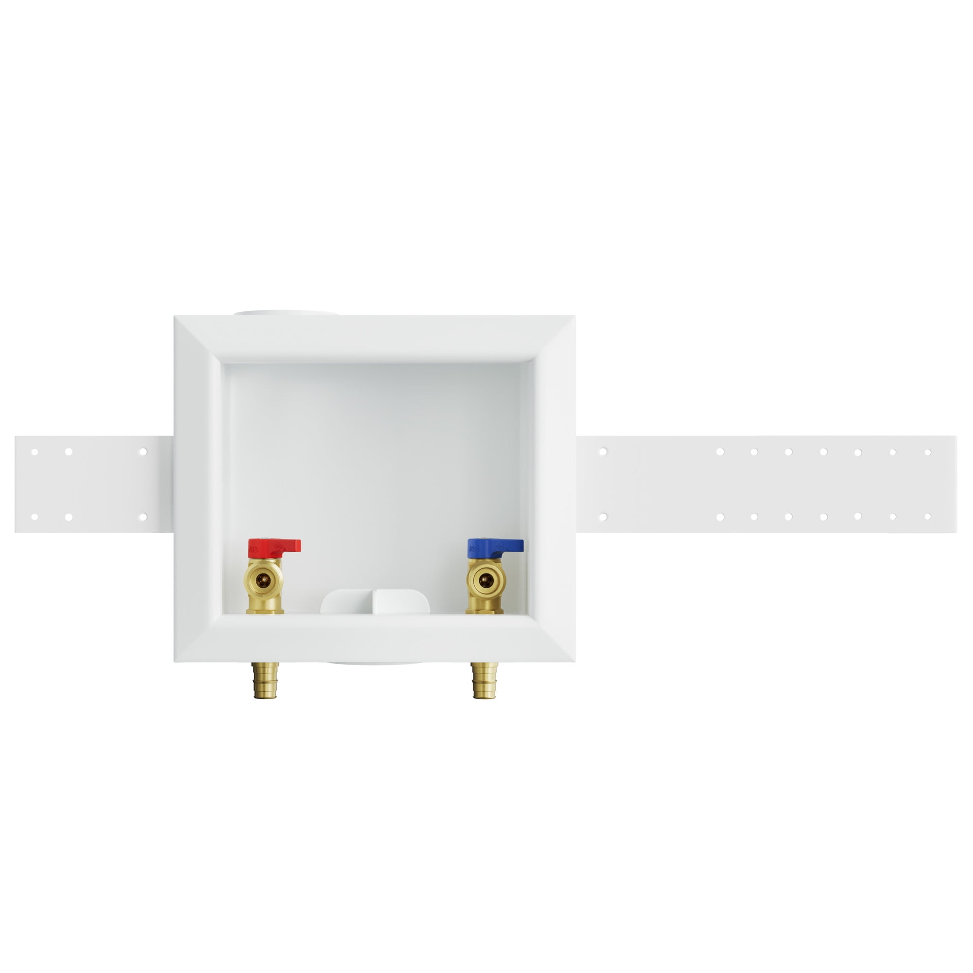 Jones Stephens B05944 Washing Machine Valve Box 1/2 Wirsbo Style Pex C/O - White