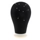 thumbnail image 3 of Canvas Block Head Peluca Toupee de Exhibición Modelo de Tinte Seco - Negro, 24pulgadas - Negro, 22pulgadas 22 inch, 3 of 8