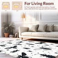 thumbnail image 2 of Ultra Soft Area Rug, Abstract Bug Print, Non Slip, Stain Resistant, Washable Area Rugs for Living Room, Bedroom(Black, 3X5), 2 of 8